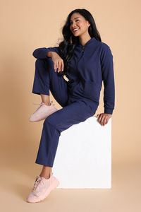 Zivame 2 Mile Fashion Knit Cotton Loungewear Set - Naval Academy — thumbnail 5
